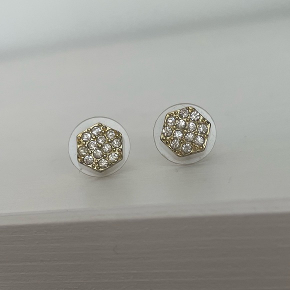 Hexagon shaped earrings - Picture 1 of 3
